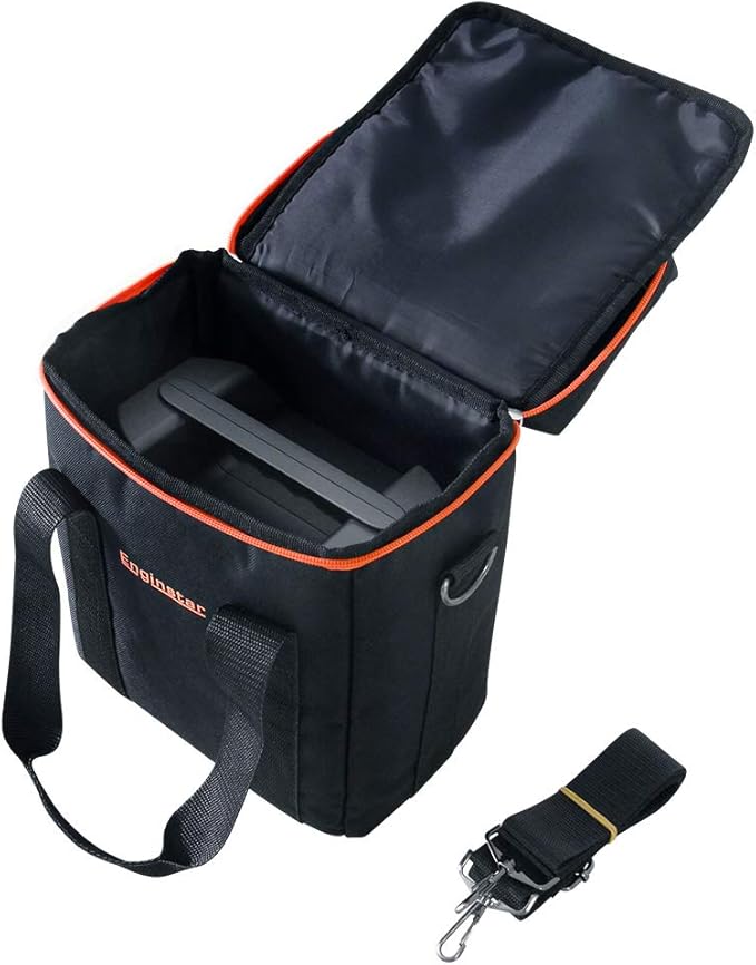 EnginStar Carrying Case Storage box Travel Business Lunch Bag Shockproof Universal Compatible for Jackery Portable Power Station, picnic camping wild fishing hunting - Black