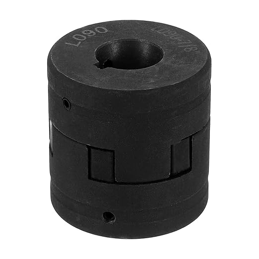 uxcell 5/8" to 7/8" L090 Flexible 3-Piece L-Jaw Coupling Coupler Set & Buna-N NBR Rubber Spider for Log Splitter Hybrid Equipment