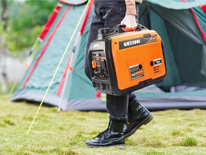 GENMAX Generator,EPA Compliant, Eco-Mode Feature, Ultra Lightweight for Backup Home Use & Camping