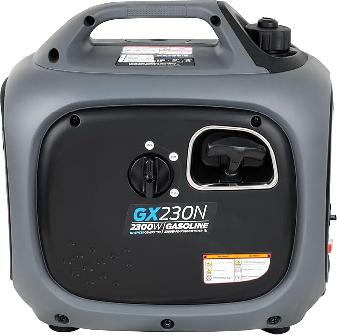 Pulsar 2,300W Portable Gas-Powered Quiet Inverter Generator for Home Emergency Backup, Parallel Capability, With USB Outlet, Long Run Time, GX230N