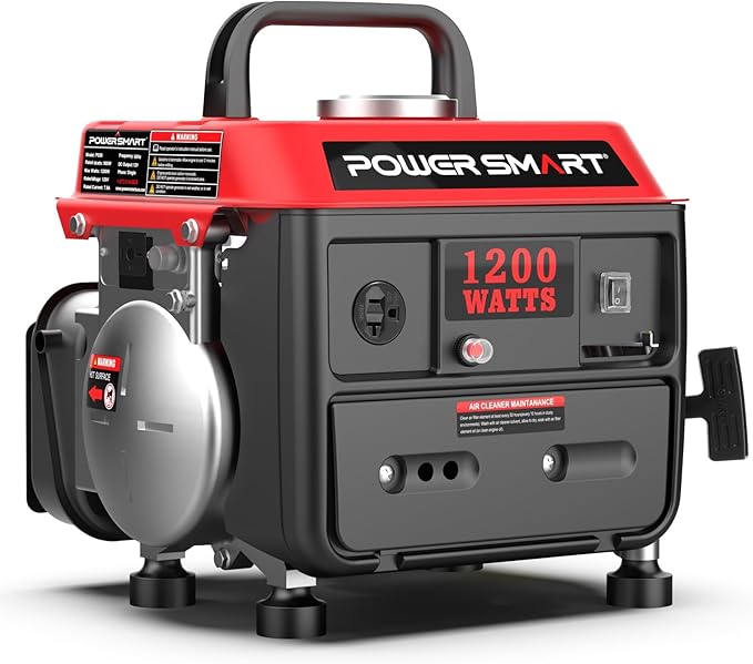 PowerSmart 1200W Gas Portable Generator,Small Generator for Home & Outdoor Use - EPA Compliant