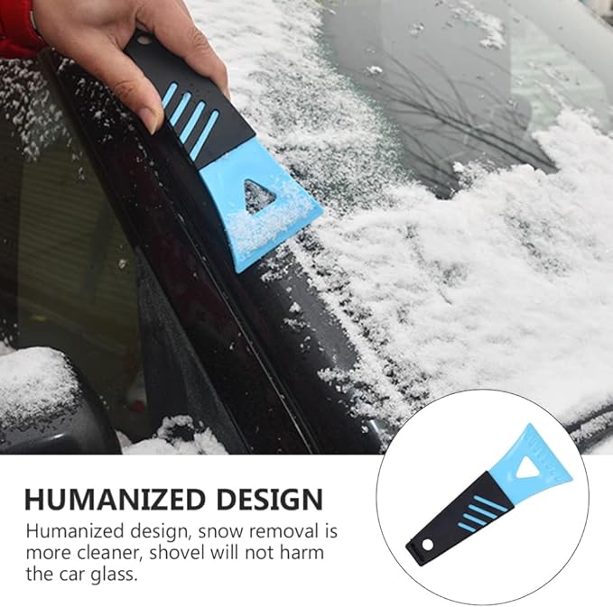 DOITOOL Plastic Refrigerator Ice Shovel Ice Scraper Defrost Shovel Snow Ice Remover Scoop Freezer Shovel Defroster Cleaning Freezer Frost Shovel Fridge Cleaning Tool - 2 Pack