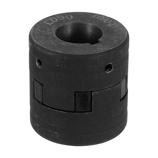 uxcell 7/8" to 1" L090 Flexible 3-Piece L-Jaw Coupling Coupler Set & Buna-N NBR Rubber Spider for Log Splitter Hybrid Equipment