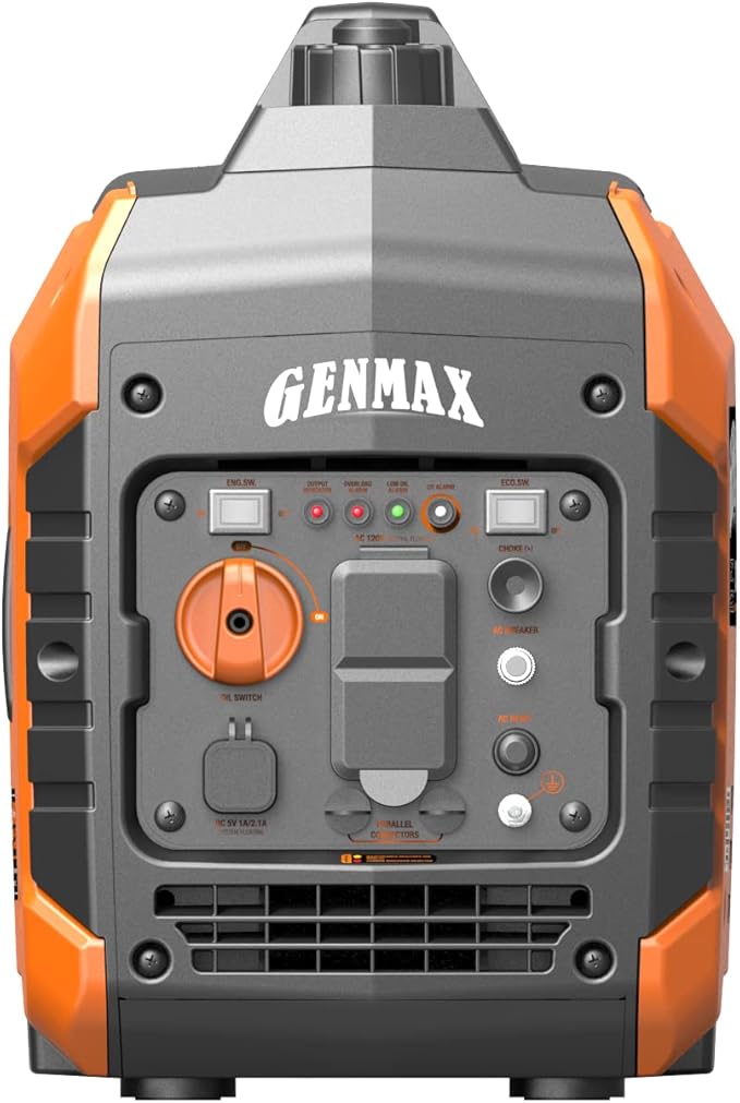 GENMAX Generator,EPA Compliant, Eco-Mode Feature, Ultra Lightweight for Backup Home Use & Camping