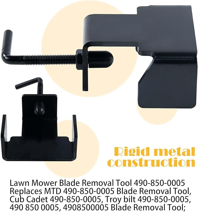 490-850-0005 Lawn Mower Blade Removal Tool with Lawn Mower Blade Blancer and Lawn Mower Blade Sharpener Replaces 490-850-0005 Blade Removal Tool for Yard Machines 13A2775S000 Lawn Tractors