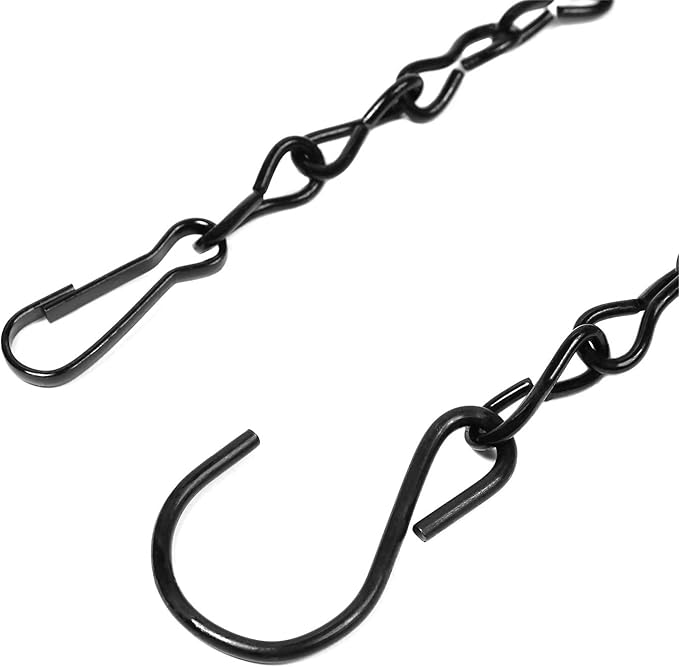 12 Pack 12 Inches Hanging Chain for Bird Feeders, Planters, Birdbaths, Billboards, Lanterns, Chalkboards, Decorative Ornaments (12 Inch 12pc)