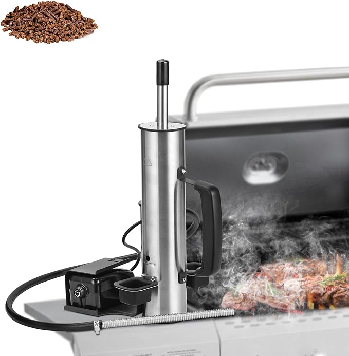 Cold Smoke Generator for Traeger Smoker Grill, Cordless Electric Smoke Tube with Air Pump, Cold Smoking for Cheese - Continuous Billowing Smoke, Men Gifts, for Tailgating, Backyard, Party
