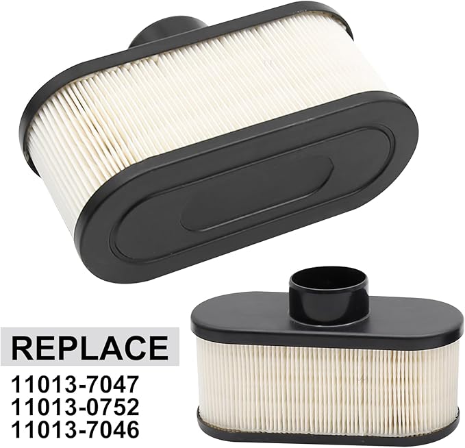 11013-7047 Air Filter Replacement For Kawasaki FR651V FR691V FR730V FS481V FS541V FS600V 4-cycle Engine Cleaner Lawn Mower, MIU12555 Air Filter Replacement For Kawasaki 11013-0752 99999-0384