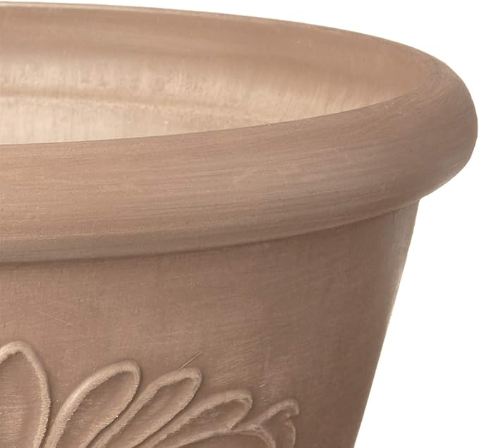 Arcadia Garden Products PSW TA30TP Plastic/Stone/Wood Composite Bulb Pan – No Drainage Hole (Drillable), Planter Bowl for Succulents, Bonsai, Fairy Gardens, Herbs,12-Inch, Taupe