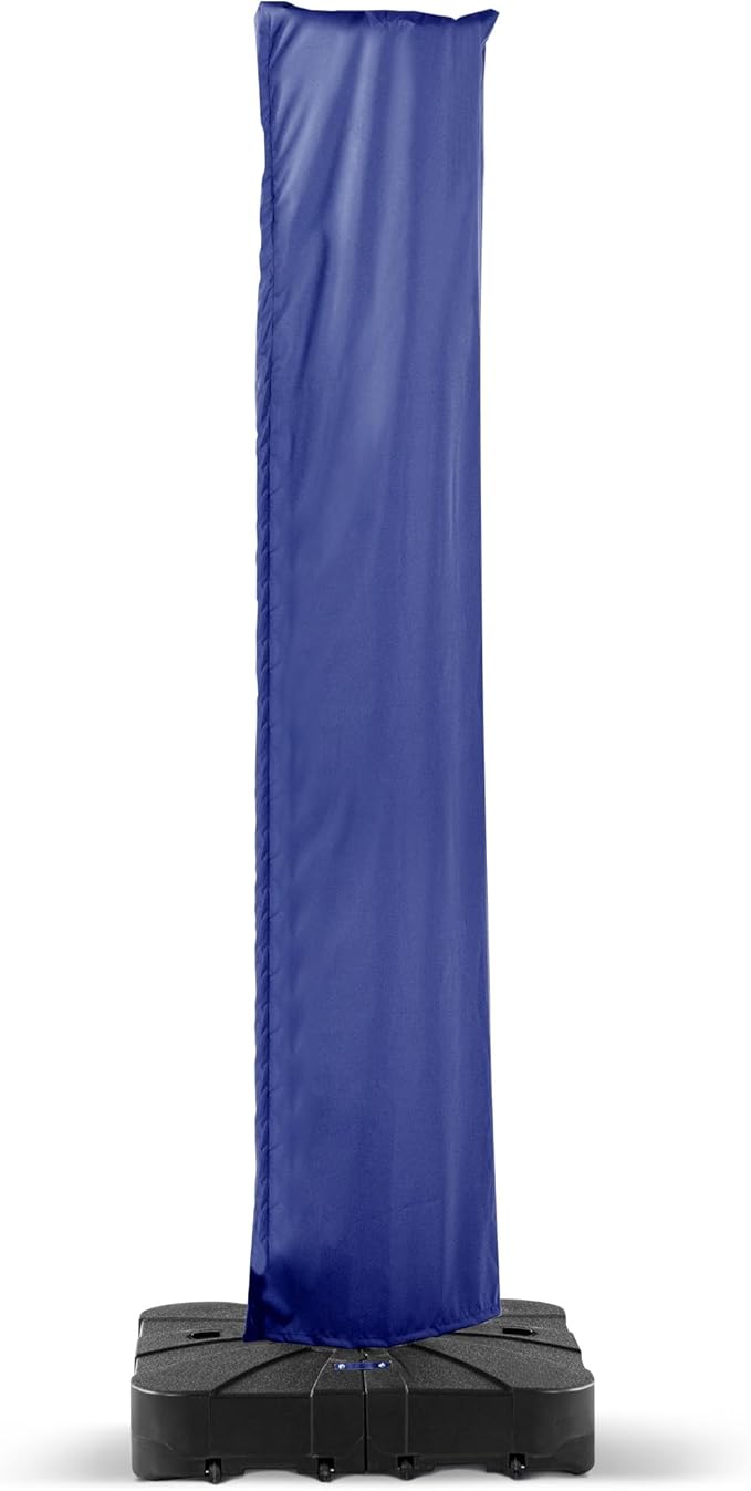 Patio Cantilever Umbrella Cover Outdoor Offset umbrellas Covers with Zipper and Rod UV Resistant Waterproof for Pool Deck Garden, Navy
