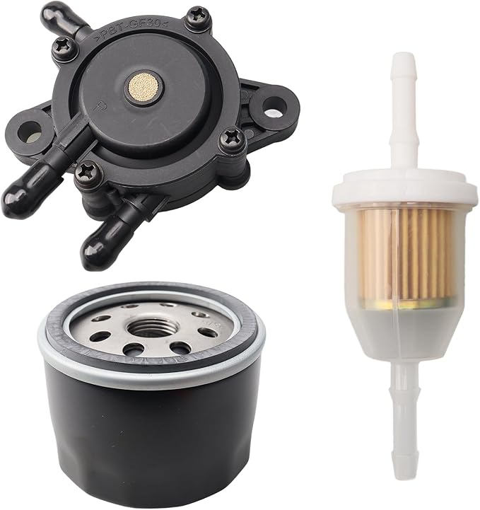 499486 499486S Air Filter with Tune Up Maintenance Service Filter Kit for 695091 698754 273638S GY20575 MIU11286 JD L120 L111 L118 LA130 V-Twins Lawn Mower Tractor, KLI002