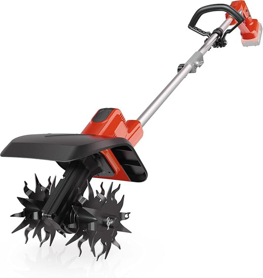Cordless Tiller Cultivator for Milwaukee 18V Battery(Tool Only),Brushless Motor,Electric Garden Tiller w/360 RPM, 9In Tilling Width and 6.6In Depth Garden Rototiller for Lawn/Soil Cultivation