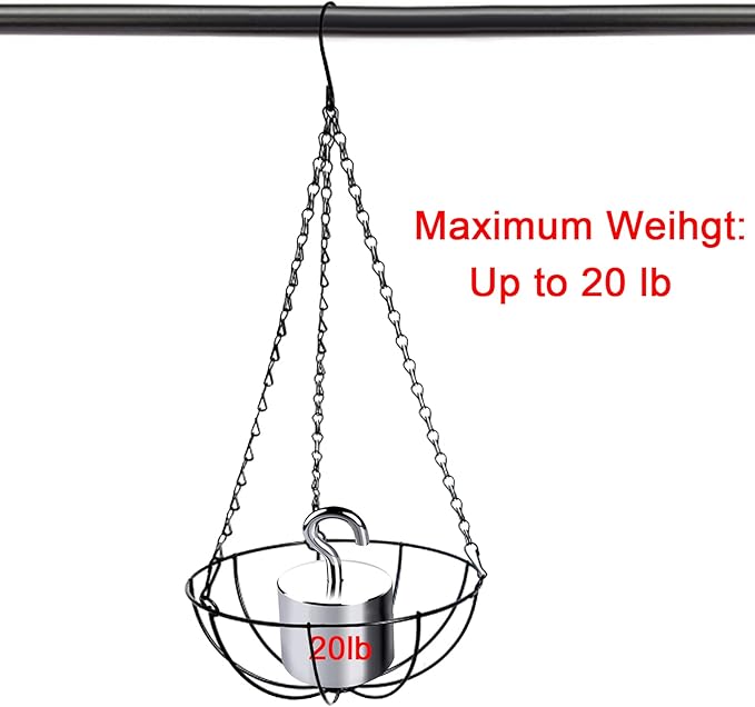 Benvo 24 inch Long Hanging Chains for Plants Flower Pot Basket Chains 3 Point Replacement Chain Hangers for Lanterns, Bird Feeders, Planters and Other Ornaments (Pack of 3)