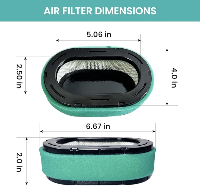 4 Pack 32 083 09-S Air Filter for Kohler 7000 Series KT725 KT735 KT740 KT745 Engine, Lawn Mower Air Filter for Cub Cadet XT1 Engine Replace for KH-32-883-09-S1 32 883 09-S1