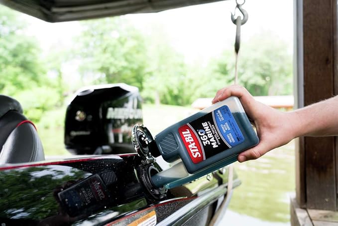 STA-BIL Marine Fuel System Treatment | Full Fuel System Cleaner, Injector Cleaner | Additive for Boats & Watercrafts, In-Season Cleaning & Protection 32oz (6 Pack)