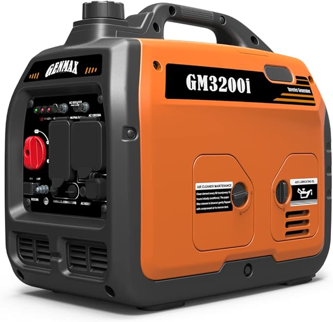 GENMAX Generator,EPA Compliant, Eco-Mode Feature, Ultra Lightweight for Backup Home Use & Camping