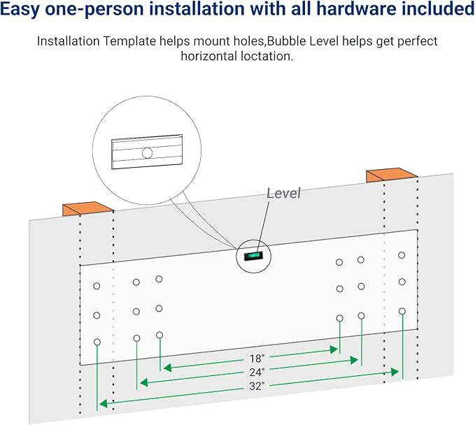 FLEXIMOUNTS 2x4ft Garage Shelving Wall-Mounted, 1-Pack Heavy-Duty Wall Shelving, Holds Up to 200 lbs, Garage Storage Rack for Organization & Storage Bins, Black