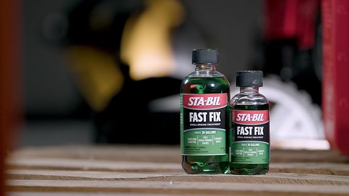 STA-BIL Fast Fix Small Engine Treatment - Cleans Carbs and Injectors - Fixes Rough Running Engines - Eliminates Water - Treats 10 Gallons, 4 fl. oz. (22303) (Pack of 2)