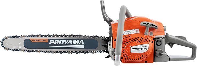 PROYAMA 62CC Gas Powered Chainsaw, 20 Inch 2-Cycle Petrol Handheld Cordless Chain Saw, Gasoline Gas Chainsaws for Tree Wood Cutting