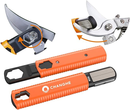 Multi Garden Tool Blade Sharpener - For Sharpening Lawn Mower Blades, Garden Pruners, Axe, Machete, Hedge Shears, Scissors, Hatchets, Pocket Knife Sharpener, speedy sharp sharpener
