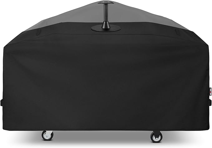 Unicook 75 Inch Griddle Cover for Blackstone 36 Inch Cooking Station with Hood, Large Flat Top Grill Cover with Sealed Seam, Heavy Duty Waterproof, Includes Support Pole