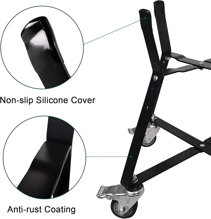Small Big Green Egg Nest, Grill Stand for Big Green Egg Accessories, Rolling Nest with Heavy Duty Locking Caster Wheels Powder Coated Steel for BGE Smoker Kamado Joe Accessories