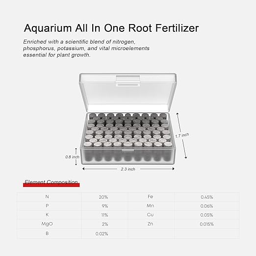 FZONE Root Tabs Freshwater Aquarium Plant Fertilizer 50-Count (1 Pack)
