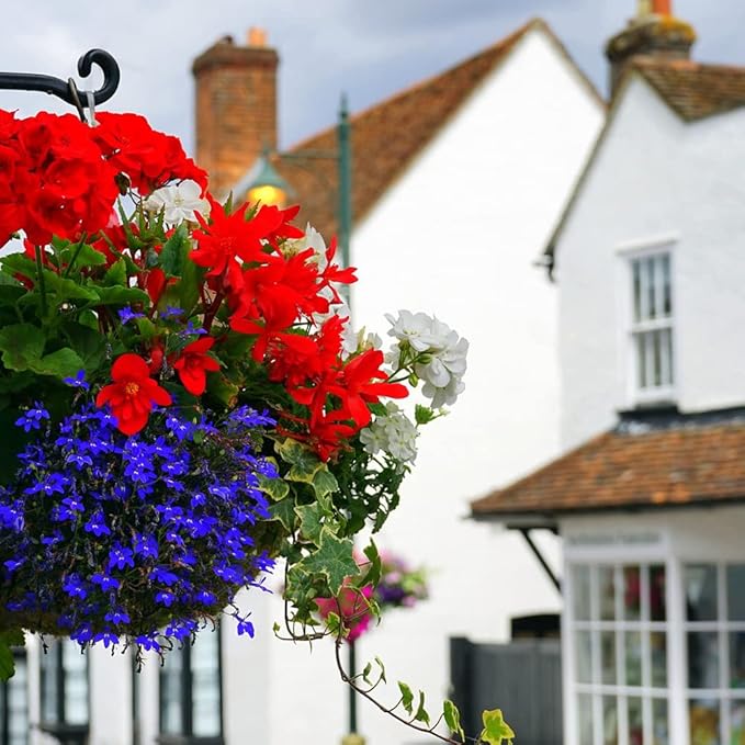16" Round Coco Liner for Hanging Planter, 4Pcs, 100% Natural Coconut Coir Liner, Promotes Air Circulation & Water Retention, Ideal for Flower Plants & Garden Decorations