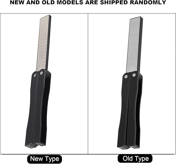 Double Sided Sharpener, Folding Pocket Knife Sharpening Stone Portable Garden Tool Sharpener for Axe Hatchet Lawn Mower Blade Garden Shears Chisels Spade Drills