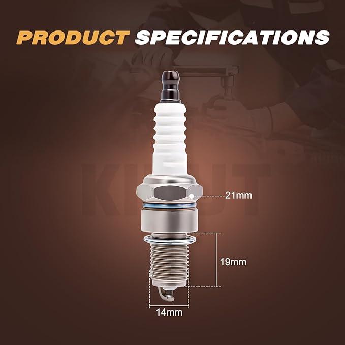 F6RTC Spark Plug for MTD 951-10292 751-10292 Torch Engine 131-039 Lawn Mower Generator 2Pack