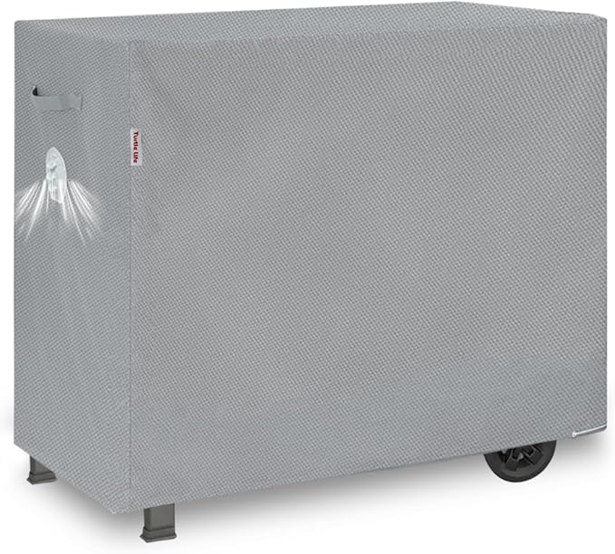 Turtle Life BBQ Grill Cover, 47 Inch Heavy Duty Waterproof Barbecue Gas Grill Covers for Flat Top Griddle, Anti-Fading Cover for Gas Grill, Gray