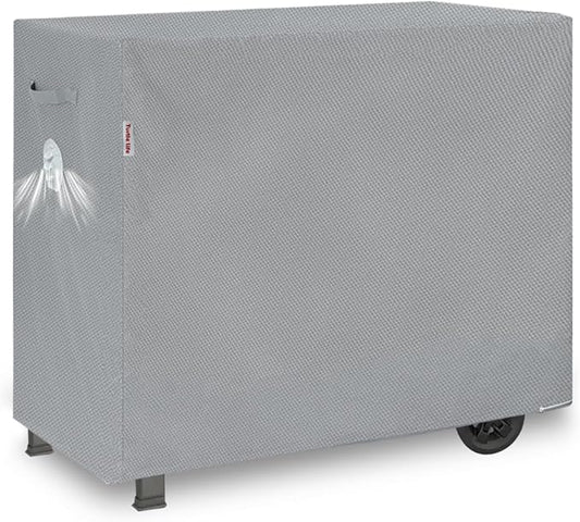 Turtle Life BBQ Grill Cover, 47 Inch Heavy Duty Waterproof Barbecue Gas Grill Covers for Flat Top Griddle, Anti-Fading Cover for Gas Grill, Gray