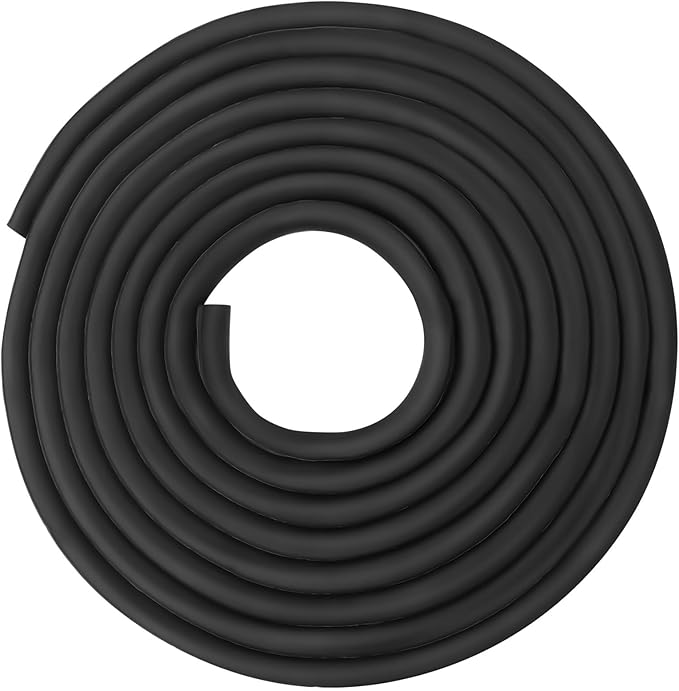 Weather Stripping for Large Gaps in Doors and Windows, Block Wind & Noise, Self-Adhesive, Thickness 12mm, Width 14mm, Length 6 Meters(Black)