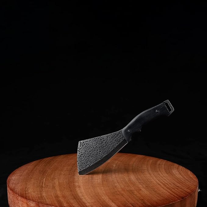 11 Inch Hatchet with Sheath, Small Compact Machete Axes, Fixed Blade Full Tang Camping Tactical Knife for Woodworking, Garden Machete Axe with Sheath for Bushcraft Yards Bushes Wood, A2BK