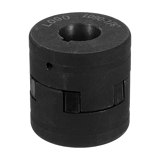 uxcell 7/8" to 1-1/8" L090 Flexible 3-Piece L-Jaw Coupling Coupler Set & Buna-N NBR Rubber Spider for Log Splitter Hybrid Equipment