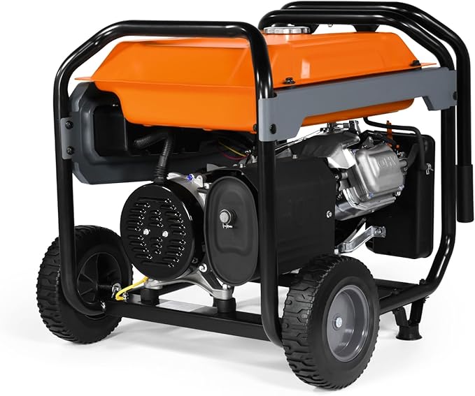 Generac 8,125/6,500-Watt Portable Gas Generator - Electric Start - Includes Extension Cord - Home or RV Ready - Quiet, Long Runtime, Emergency Power - 49-State Compliant