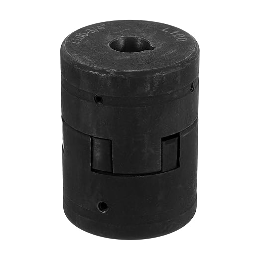uxcell 3/4" to 7/8" L100 Flexible 3-Piece L-Jaw Coupling Coupler Set & Buna-N NBR Rubber Spider for Log Splitter Hybrid Equipment