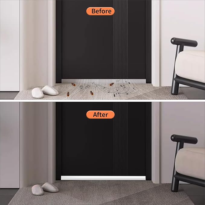 Weather Stripping Door Seal,Weather Stripping,Soundproof,Cold Insulation,High Density CR Foam Insulation Tape for Door,Windows (White, 1/2 in x 1/2 in x 13Ft)