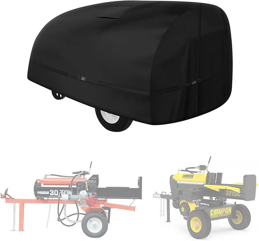 Cartist Log Splitter Cover Waterproof(83 "L X 45 "W X 39 ") Suitable for 15-45 ton log splitter cover All Weather Protection Resistant to rain,snow,wind,UV wood splitter cover- black