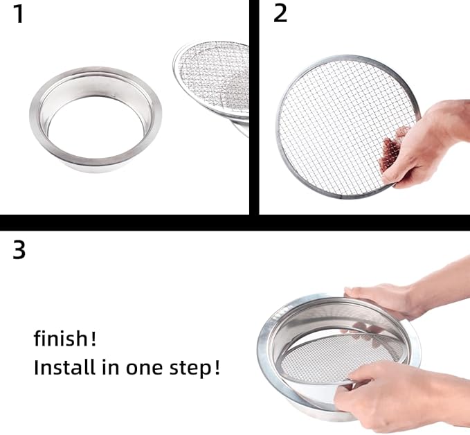 Garden Sieve Sifting Soil Sifter,5 Sieve Mesh Filter Sizes and Shovel, Stainless Stackable Gardening Sifting Screen Pan for Dirt, Sand, Rock, Filtration, Compost and Bonsai.