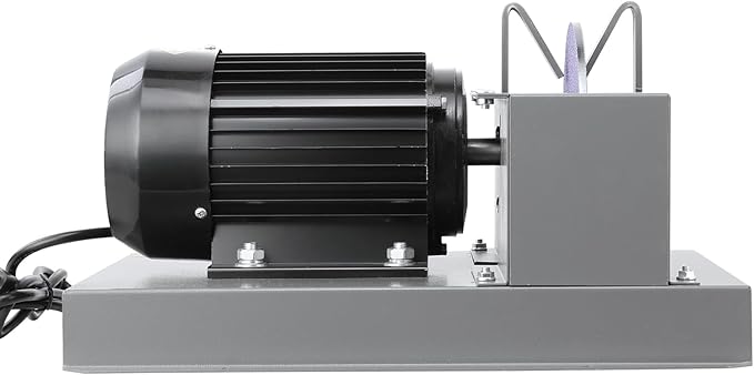 VEVOR Lawn Mower Blade Sharpener - 2/3HP 500W Grinder with 7-inch Ceramic Wheel, Sharpens High/Low Lift, Gator & Flat Blades