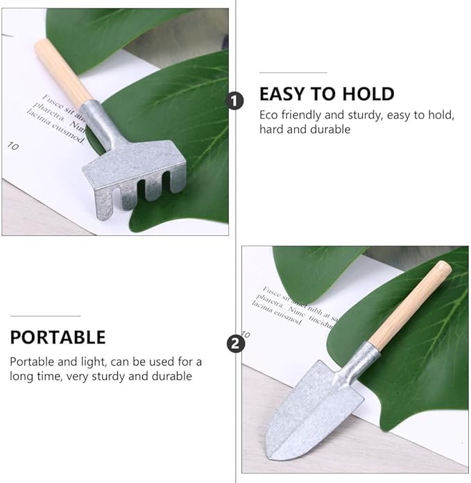 Artibetter Accessories 10 pcs Mini Zen Garden rakes Grass rake Miniature Garden Tool Tool Set Miniature Beach Toys Beach Toys s for Bonsai and Succulent Care