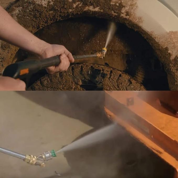 STYDDI Pressure Washer Quick-Connect Pivoting Coupler Kit, 7 Pack Power Washer Nozzle Tips and Quick Connect Pivot Adapter Coupler with 5 Different Angles, 1/4 inch, 2.5 GPM, 4500 PSI