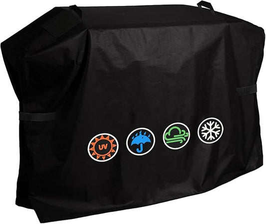 Grill Cover for Blackstone 28 inch Griddle with Hood, for Blackstone 2 Burner Griddle, Air Vent, Straps for Windproof, 600D Heavy Duty Waterproof Rip-Proof Outdoor Grill Cover