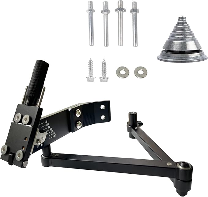 Upgraded Lawn Mower Blade Sharpener Sharpener Model 5005 15°-45° Adjustable for Straight and Standard Lawn Mower Blades with Aluminum Black