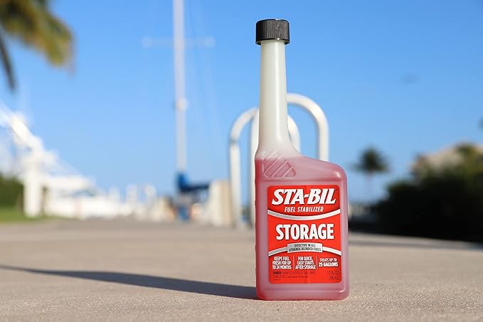 STA-BIL Storage Fuel Stabilizer - Keeps Fuel Fresh for 24 Months - Prevents Corrosion - Gasoline Treatment that Protects Fuel System - Fuel Saver - Treats 25 Gallons - 10 Fl. Oz. (22206)