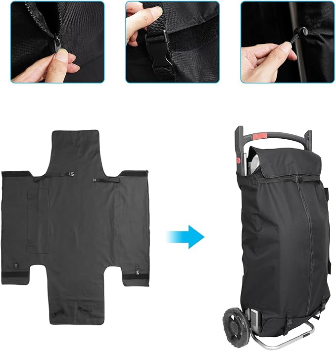 Grill Cover for Weber 9010001 Traveler Portable Grill, Protector Storage Bag for 7030, Heavy Duty Waterproof Protector Grill Cover for Weber 9010001 9020001 9030001 9013001, BBQ Accessories