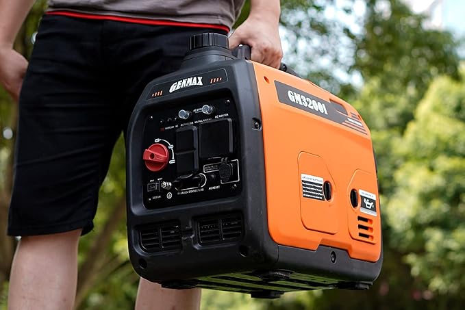 GENMAX Generator,EPA Compliant, Eco-Mode Feature, Ultra Lightweight for Backup Home Use & Camping