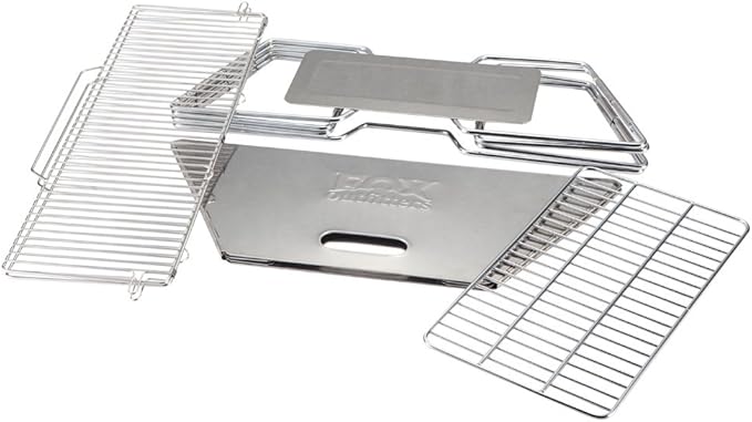 Quick Grill Large: Portable Camping Charcoal Grill with Carrying Bag for Backpacking / 304 Stainless Steel Grill/Outdoor Stove Burner/Hiking Travel Picnic BBQ