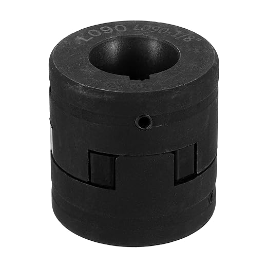 uxcell 5/8" to 1-1/8" L090 Flexible 3-Piece L-Jaw Coupling Coupler Set & Buna-N NBR Rubber Spider for Log Splitter Hybrid Equipment